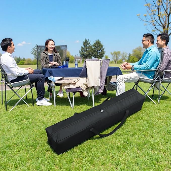 Sport Duffel Bag,Heavy Duty Canopy Tent Bag & Grill Tool Organizer - XL Water-Resistant Storage for Pop Up Shelter, Camp Chairs, Hammock Stand & BBQ Utensils (55''(L) x7.87''(W) x7.87''(H))