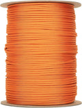 The Paracord Store | Type III 550 Paracord - 1000 FT Spool, International Orange | Heavy Duty 7 Strand Tactical Paracord - USA Made Nylon Outdoor Parachute Cord for Camping, Fishing - Survival Cord