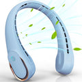 FrSara Neck Fan, Portable Fan Strong Wind, Upgraded 4000mAh, Upgraded Air Volume,360° Cooling, Quiet, No Hair Twisting, Even Air Volume On Both Sides, Non-Slip Material, Short Charging, Long Use Time