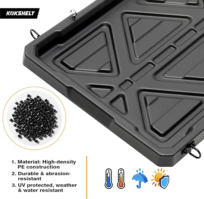 Truck Bed Slide Out Cargo Tray, 62" Lx 47.2" W Size Truck Bed Organizer Tray for 5’7’’+ Long Beds, Sliding Truck Cargo Tray Fits Most Full-Size Pickups, with Open Hooks & Elastic Cargo Net
