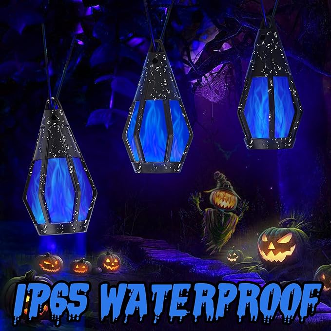Solar String Lights for Outside, 33Ft Solar Patio Lights with 15 Flickering Flame Light Bulbs, Waterproof Blue Solar Powered Outdoor Light for Garden Yard Patio Gazebo Bistro Cafe Porch Party Decor