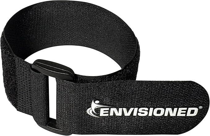 Reusable Cinch Straps Combo Pack - Multipurpose Quality Hook and Loop Securing Straps - 12 Pack 3 of Each Size (3/4"x8", 1"x12", 1"x15", 1"x20") - Plus 2 Free Bonus Reusable Cable Ties