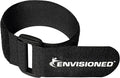 Reusable Cinch Straps 2" x 12" (Usable Length is 8.75") - 6 Pack, Multipurpose Strong Gripping, Quality Hook and Loop Securing Straps (Black)
