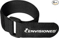 Reusable Cinch Straps 2" x 60" - 6 Pack, Multipurpose Strong Gripping, Quality Hook and Loop Securing Straps (Black)