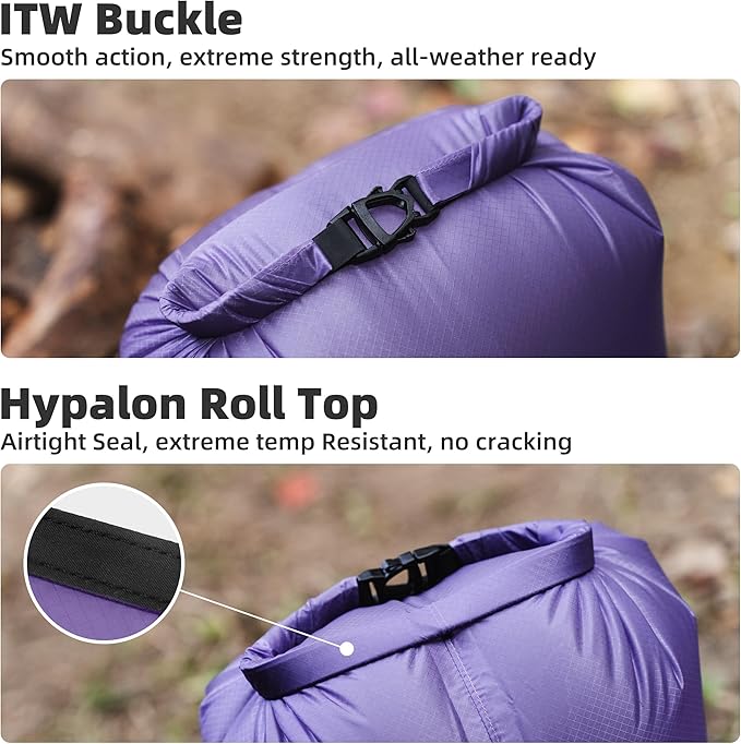 Thous Winds Heavy Duty Waterproof Dry Bag, 36L Lightweight Roll Top Dry Storage for Travel, Camping, Hiking, Kayaking, Fishin