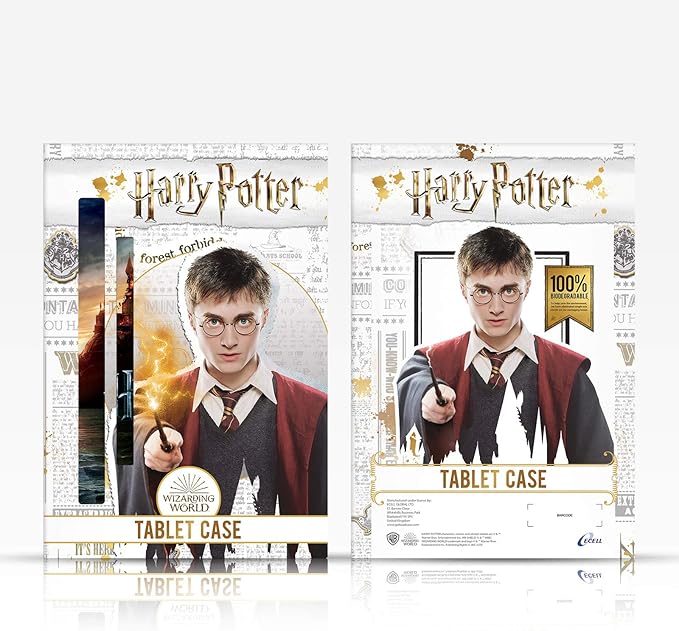 Head Case Designs Officially Licensed Harry Potter Hogwarts Express Prisoner of Azkaban II Leather Wallet Case Compatible with Amazon Fire 7 2022