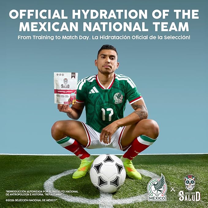 Salud 2-in-1 Hydration Packets + Immunity Electrolytes Powder, Horchata - Agua Fresca Drink Mix, Elderberry, Dairy & Soy Free, Non-GMO, Gluten Free, Vegan, Low Calorie, 1g Sugar (15 Servings)