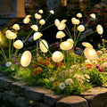 Solar Garden Lights Outdoor, 4Pack Solar Lights Garden Decor, Swaying Mushroom Lights Waterproof for Yard, Patio,Pathway Decoration,Gifts for Women,Mom(Warm White)