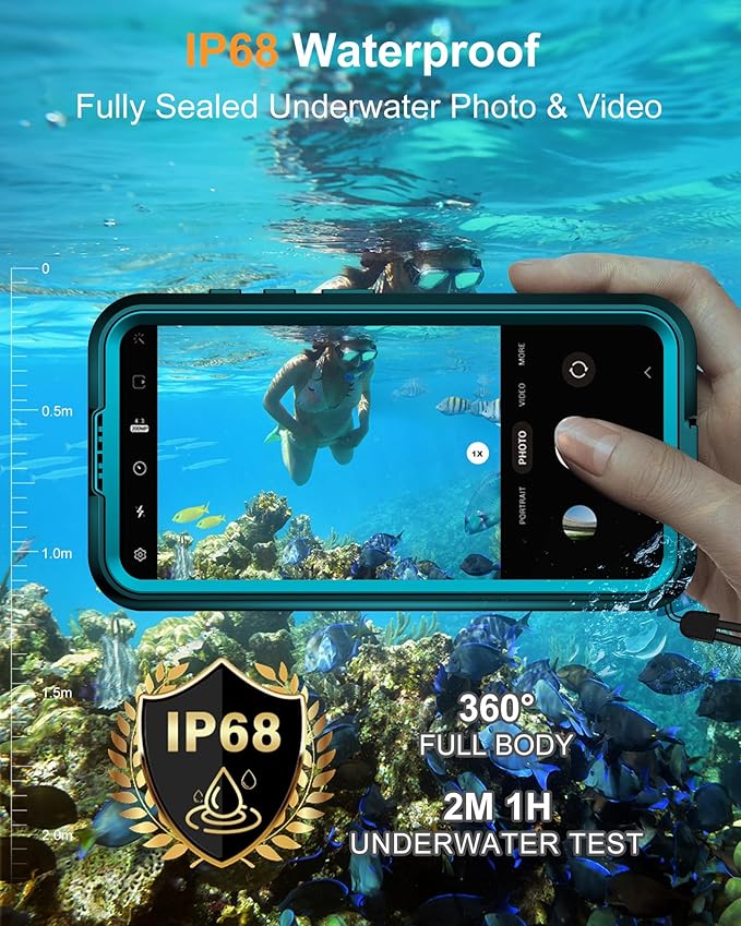 for Samsung Galaxy S25+ Plus Waterproof Case, [Fit for Magsafe] [IP68 Water Proof] [Built-in Screen Protector], Magnetic Heavy Duty Military Grade Rugged Phone Case for S 25+ Plus 6.7", Teal
