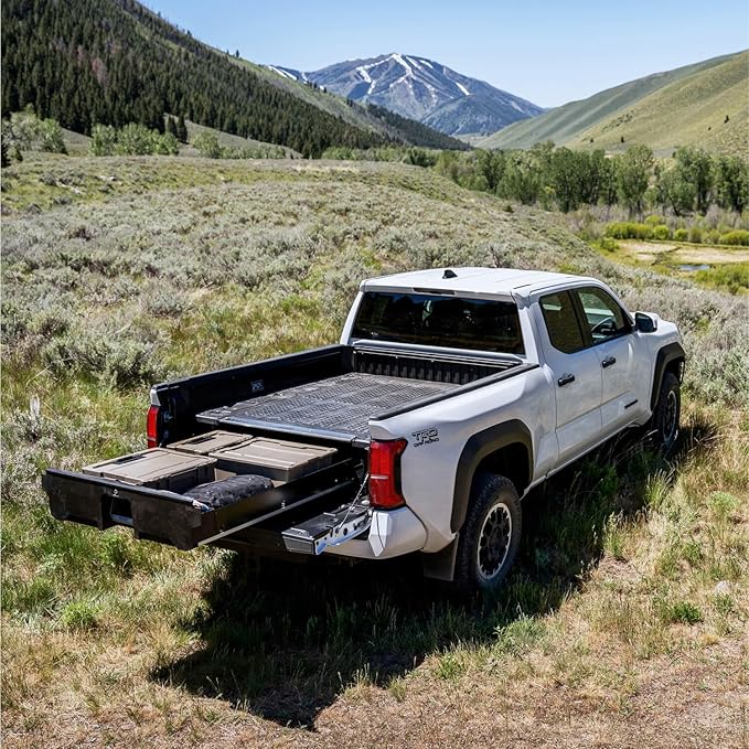 DECKED Truck Bed Storage System with System Accessories | Compatible with Toyota Tacoma (2005-2023) 6'2"