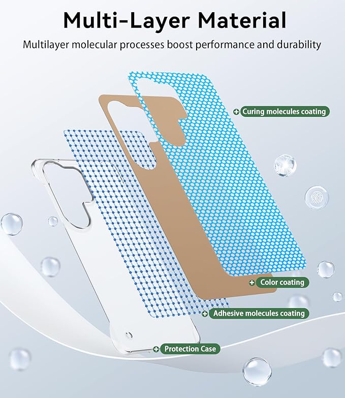 GRECAZO Slim Borderless for Samsung Galaxy S26 Phone Case 6.3"(2026) Ultra-Thin Lightweight Frameless Matte Hard PC Cover Case with Pull Ring Minimalist Non Slip Rope-Mocha