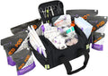Lightning X Value Compact Medic First Responder EMS/EMT Stocked Trauma Bag w/Basic Fill Kit A - Black