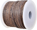 GENIQUE Real/Genuine Round Leather String Cord for Necklace, Bracelets, Jewellery, Braiding (1.5mm, Grey Distressed)
