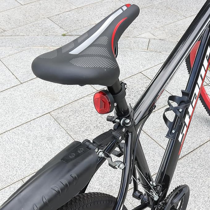 CQT Airtag Bike Mount, Hidden Bicycle Seatpost Mount Compatible with Apple Airtags,Anti-Theft Air tag GPS Tracker Bike Reflector Holder for Mountain Bikes, E-Bike and Scooter (1-Pack)