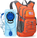Maelstrom Hydration Hiking Backpack with 2L/3L Water Bladder, High Flow Bite Valve Water Backpack Men Women Lightweight Insulation for Hiking, Cycling, Running, Climbing, Camping