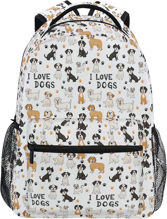 Wamika Bernese Mountain Dog Kids Backpack Cute Puppy Paw School Backpacks Boys Girls Preschool Book Bag