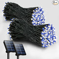 Selarlyt 2 Pack Solar Christmas Lights Outdoor, 72FT 200 LED Solar String Lights with 8 Lighting Modes, IP65 Waterproof Solar Lights Outdoor for Xmas Garden Party Tree Decor