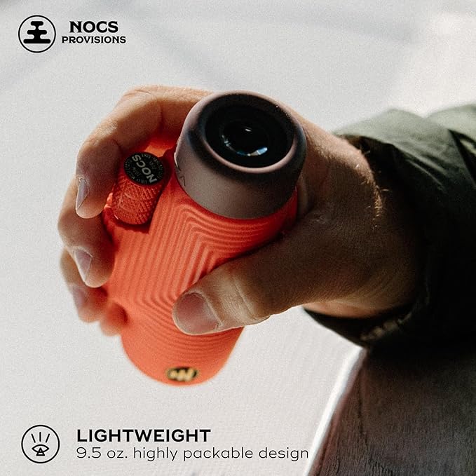 Nocs Provisions Zoom Tube 8x32 Monocular, 8X Magnification Telescope, Bak4 Prism, Wide Field of View for Bird Watching, Backpacking & Wildlife Viewing - Chartreuse Green