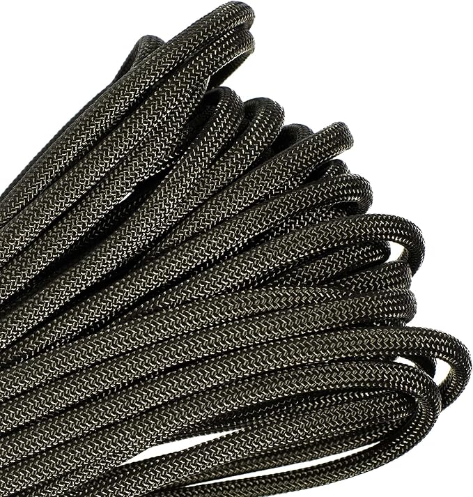 Paracord Planet Solid Color 550lb Paracord – 7 Strand Type III Nylon Cord for Indoor and Outdoor Tasks – Foliage Green (100 ft)