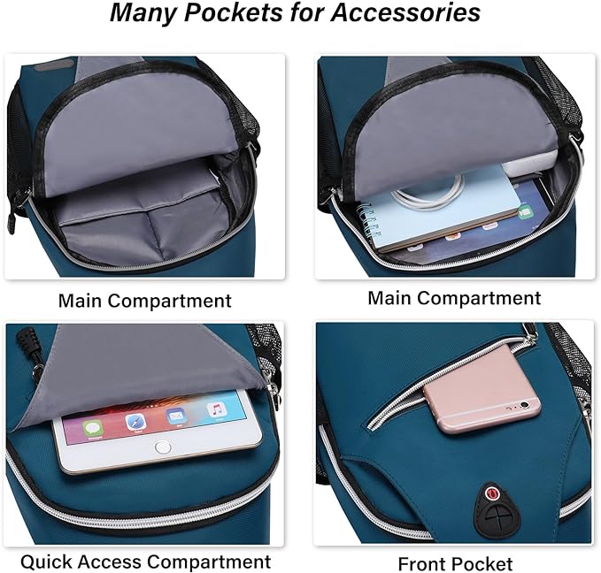 MOSISO Sling Backpack, Multipurpose Crossbody Shoulder Bag Travel Hiking Daypack
