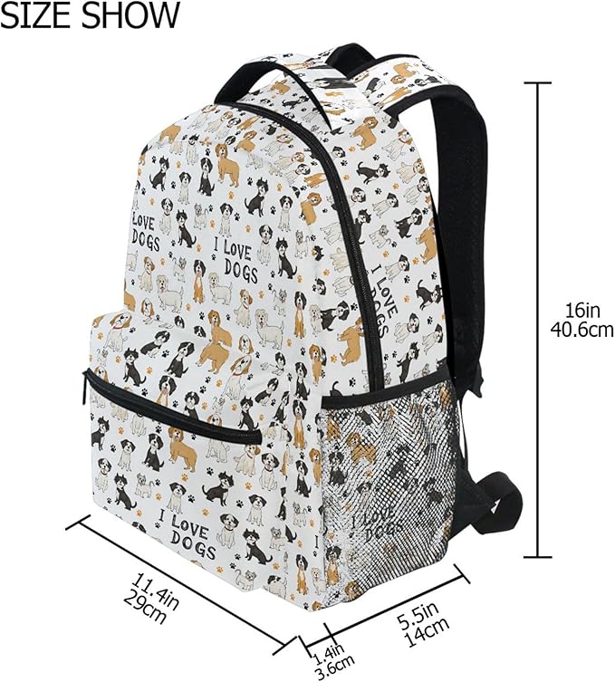 Wamika Bernese Mountain Dog Kids Backpack Cute Puppy Paw School Backpacks Boys Girls Preschool Book Bag