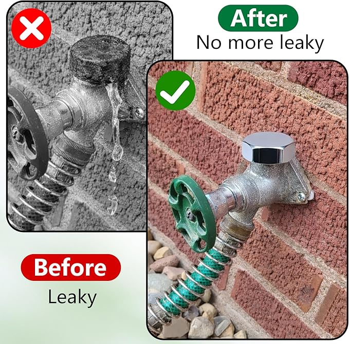 2 Pack Vacuum Breakers Outside Faucet, Stainless Steel Vacuum Breaker Repair Kit Vac-Vbk-X1B, Vacuum Breaker Replacement for Traditional Anti Siphon Frost Free Sillcock Valves