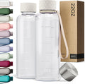 KIVY Slim Water Bottle 22oz [Lightweight & Shatterproof] Leak Proof Bottle for Women & Men - Clear plastic water bottle no straw - Dishwasher Safe Tritan Bottle BPA Free