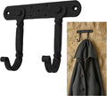 Mystic Colonial Hand-Forged Iron Double Wall Hook – 1 Pc (6×4 in)