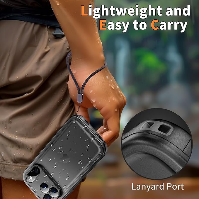 Cozycase TOP Military Protective IP68 Waterproof Case for iPhone 17 Pro Heavy Duty 360 Shockproof Full Body with Screen Camera Protector Double Dustproof Hard Tough 17Pro Front Back Cover