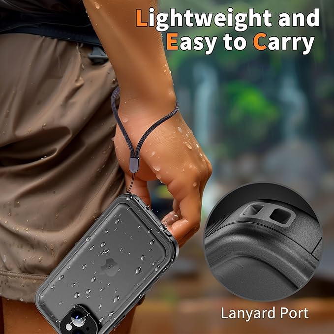 Cozycase for iPhone 15 Case Waterproof - 360 Heavy Duty with Screen/Camera Protector Shockproof IP68 Underwater Dustproof Water Dust Shock Proof Double Full Body/Front and Back 15 Protective Case Slim