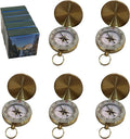 Glow in the Dark Brass Pocket Compass for Kids – Waterproof Navigation Tool for Camping, Hiking, Backpacking, Orienteering, Hunting, Survival Gear, Outdoor Safety & Adventure Gift