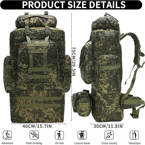 100L Camping Hiking Backpack,Molle military Tactical rucksack backpack,Waterproof Lightweight Hiking Backpack