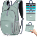 15L Foldable Hiking Backpack,Lightweight Packable Waterproof Machine Washable Daypack with Chest Strap,Small Folding Pack for Travel/Walking for Men&Women-0.52LB Grey