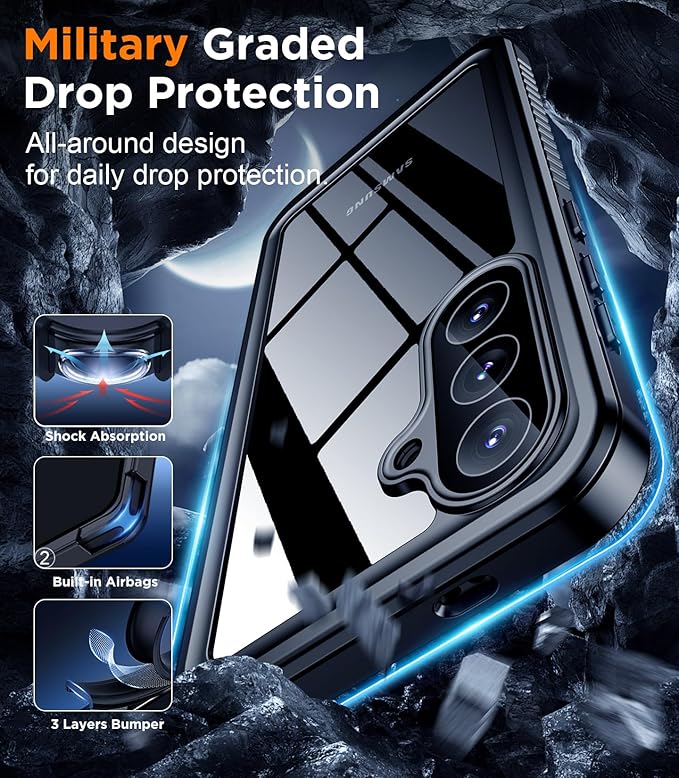 Temdan Designed for Samsung Galaxy S26 Plus Case Waterproof, Built-in Lens & Screen Protector Military Shockproof Dropproof IP68 Underwater Full Body Phone Case for Galaxy S26 Plus 5G 6.7"-Green