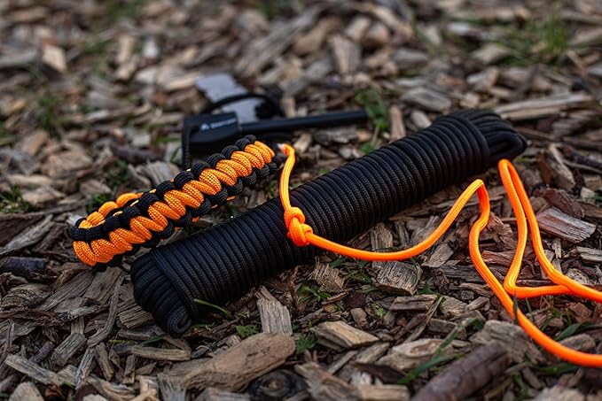 Coghlan's 50 ft Nylon Paracord, Olive Drab- Type III 550 Survival Rope with 7 Core Strands, 550 lbs Break Strength - Versatile Outdoor Gear for Camping, Shelter, Repair, and Emergency Preparedness