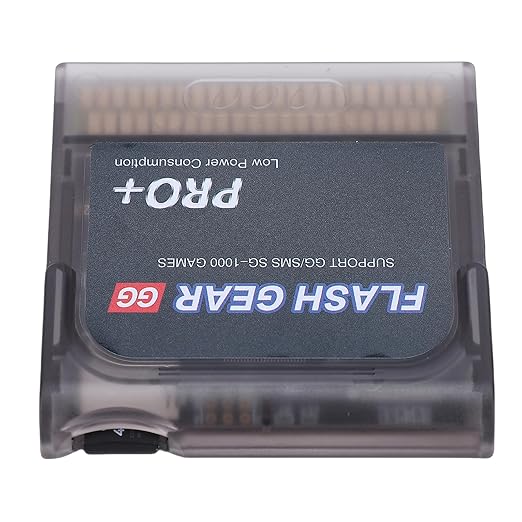 LICAEVEY 600 in 1 Flash Memory Card 4GB Built in Game Cartridge for GG Game Gear Console Support for SMS SG Systems Save Data Storage Gold Plated Contacts