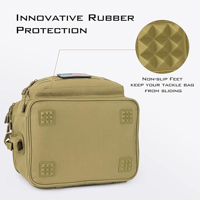 KastKing Karryall Fishing Tackle Bags with 4 * 3600 Tackle Trays - Saltwater & Freshwater Fishing Gear Storage