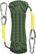 X XBEN Outdoor Climbing Rope 10M(32ft) 20M(64ft) 30M(96ft) 50M(160ft) 70M(230ft) 152M(500FT) 352M(1000FT) Static Rock Climbing Rope for Escape Rope Ice Climbing Equipment Fire Rescue Parachute