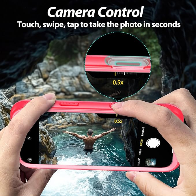 SPORTLINK for iPhone 16 Waterproof Case - Shockproof Dustproof Case with Built-in Clear Screen Protector, Full Body Heavy Duty Sealed Protective Cover for i Phone 16 6.1" Pink