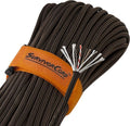 TITAN Survival Patented Paracord 550 - 25ft, 100ft, 500ft & Color Options - 620LB Strength Survival Paracord Military Spec with 3 Strands - Heavy Duty Hank Cord for Camping & Outdoors with Firestarter