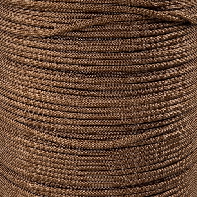 Paracord Planet Solid Color 550lb Paracord – 7 Strand Type III Nylon Cord for Indoor and Outdoor Tasks – Copper (10 ft)