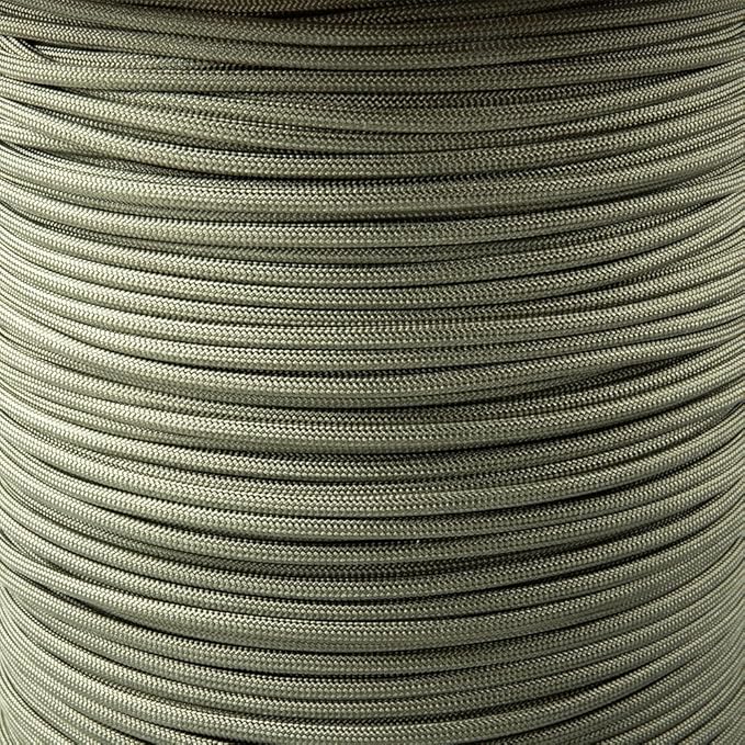 Paracord Planet Solid Color 550lb Paracord – 7 Strand Type III Nylon Cord for Indoor and Outdoor Tasks – Lichen (10 ft)