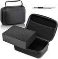 Relaxweex EVA Hard Case with Customizable Foam 7.1 x 4.7 x 3.1 Inch Protective EVA Carrying Case Shockproof Outdoor for Camera, Digital Products, Electronic Instruments with Knife, Black