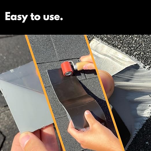 HSS RV Sealant Tape with MicroSealant - Waterproof Commercial Roofing Tape for Roof and RV Repair - UV- & Weatherproof - White - 4 inch x 50 ft.