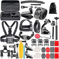 Navitech 50-in-1 Action Camera Accessories Combo Kit with EVA Case - Compatible with REMALI CapturePro 4K Action Camera