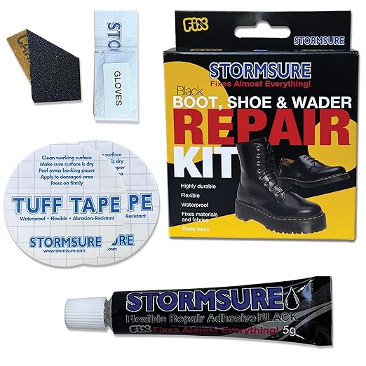 Stormsure Boot, Shoe, and Wader Repair Kit - Strong, Durable, and Flexible Fixes for Outdoor Gear