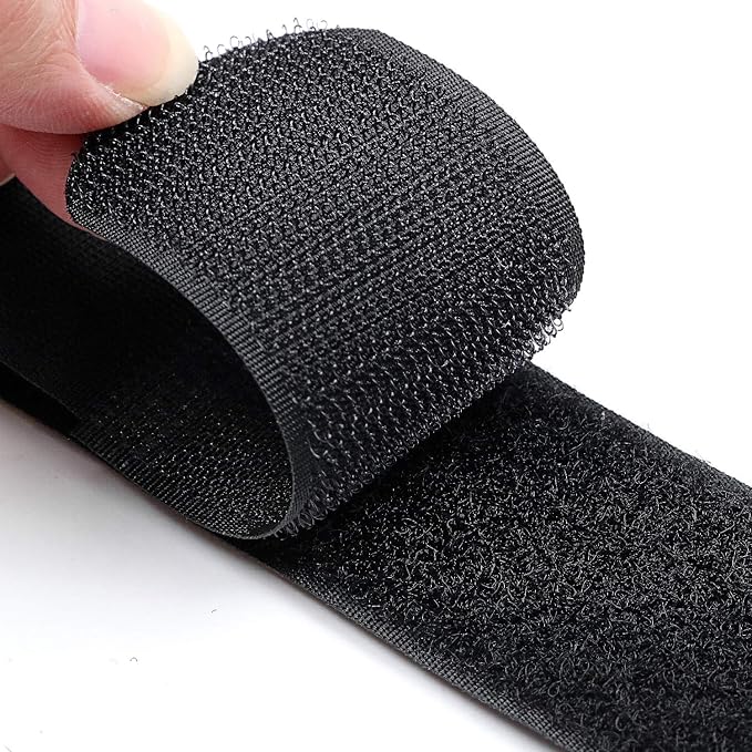 Reusable Cinch Straps 3" x 12" - 6 Pack, Multipurpose Strong Gripping, Quality Hook and Loop Securing Straps (Black)