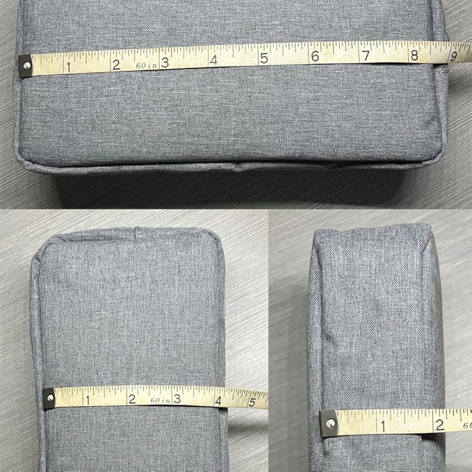 Universal Electronics/Accessories Soft Carrying Case Bag, Durable & Light-weight,Suitable for Out-going, Business, Travel and Cosmetics Kit (Big-Gray)