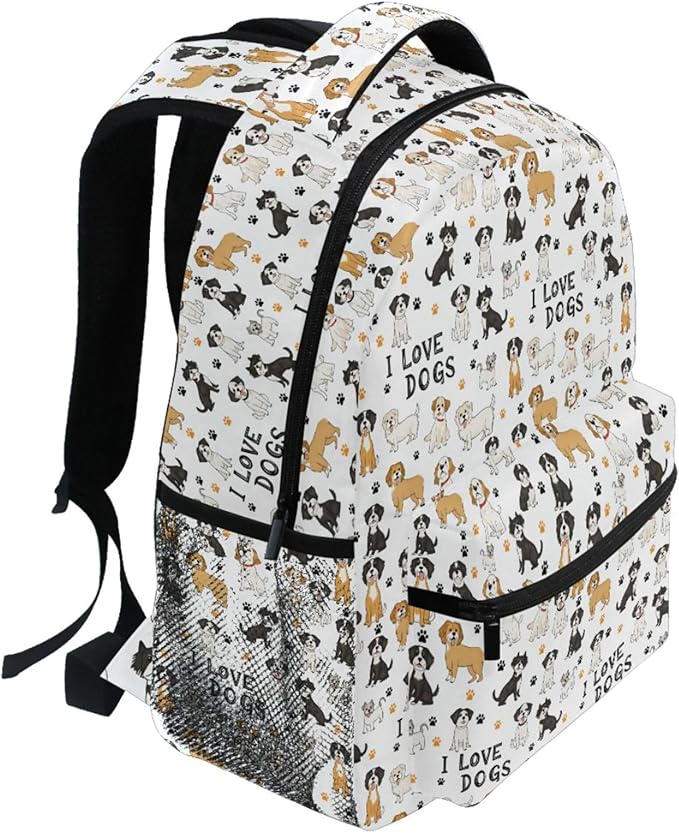 Wamika Bernese Mountain Dog Kids Backpack Cute Puppy Paw School Backpack Boy Girl Preschool Book Bag