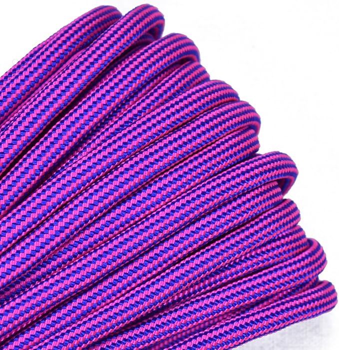 BORED? PARACORD! 550 lb Paracord – Ideal for Crafting, DIY Projects, Camping, Military & Active Outdoors – 300+ Colors – Tactical Parachute Cord Type III – Strong - Flim Flam 50 Feet